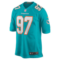 Rashard Lawrence Miami Dolphins Team Game Jersey - Aqua | Nike for sale