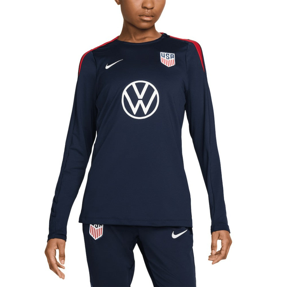 USMNT Women's 2024 Strike Performance Long Sleeve Top - Navy | Nike discount