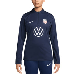USMNT Women's 2024 Strike Drill Performance Quarter-Zip Pullover Top - Navy | Nike discount