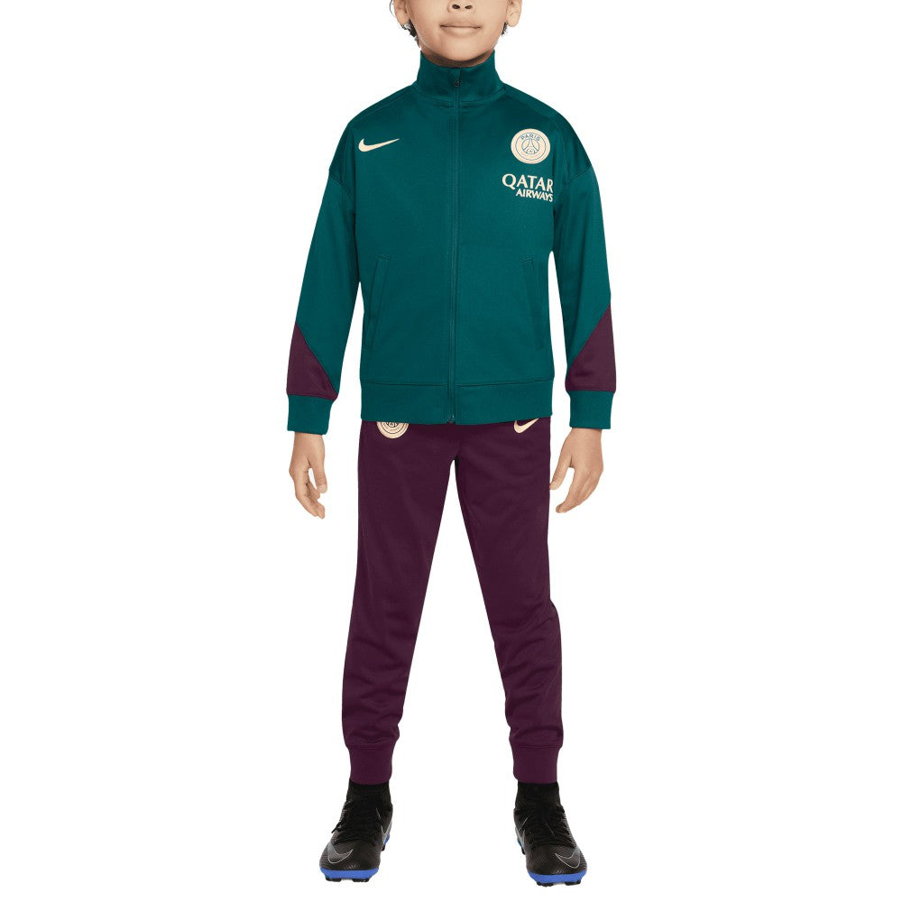 Paris Saint-Germain Preschool 2024/25 Strike Full-Zip Track Suit - Teal/Burgundy | Nike discount