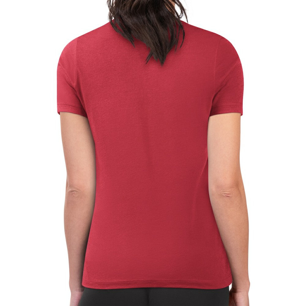 St. Louis Cardinals G-III 4Her by Carl Banks Women's Super-Slim Fit Lightweight Love Graphic Team T-Shirt - Red