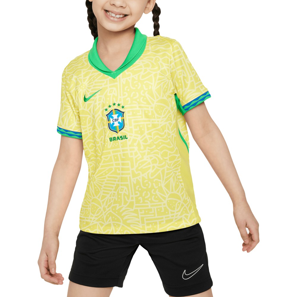 Brazil National Team Preschool 2024 Home Replica Stadium Jersey - Yellow | Nike discount