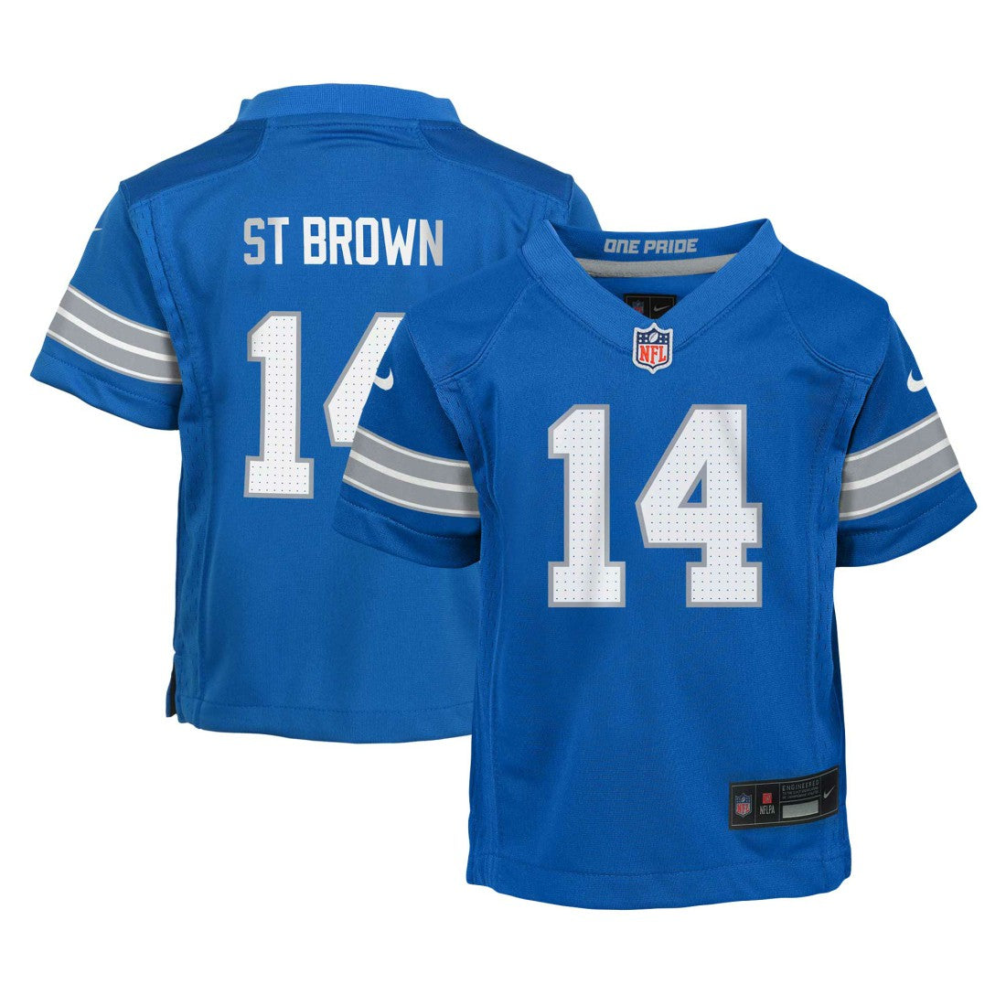 Amon-Ra St. Brown Detroit Lions Preschool Player Game Jersey - Blue | Nike for sale