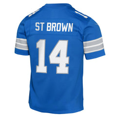 Amon-Ra St. Brown Detroit Lions Youth Game Jersey - Blue | Nike outlet