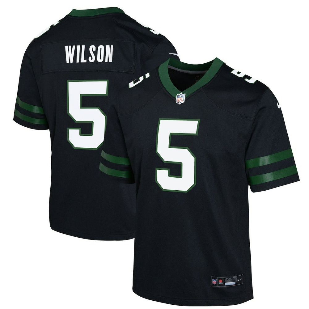 Garrett Wilson New York Jets Youth Game Jersey - Black | Nike for sale