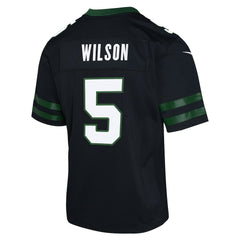 Garrett Wilson New York Jets Youth Game Jersey - Black | Nike for sale