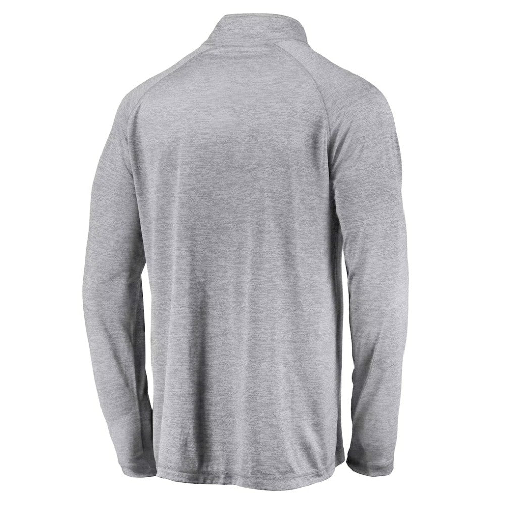 San Francisco Giants Profile Big & Tall Raglan Quarter-Zip Top - Heather Gray
