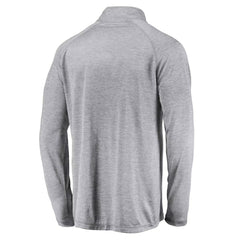San Francisco Giants Profile Big & Tall Raglan Quarter-Zip Top - Heather Gray