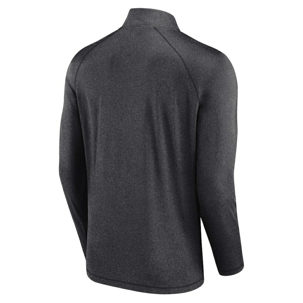 Chicago White Sox Profile Big & Tall Raglan Quarter-Zip Top - Black