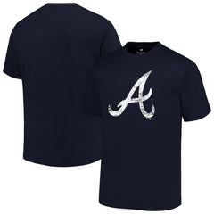 Atlanta Braves Profile Big & Tall Primary Logo T-Shirt - Navy