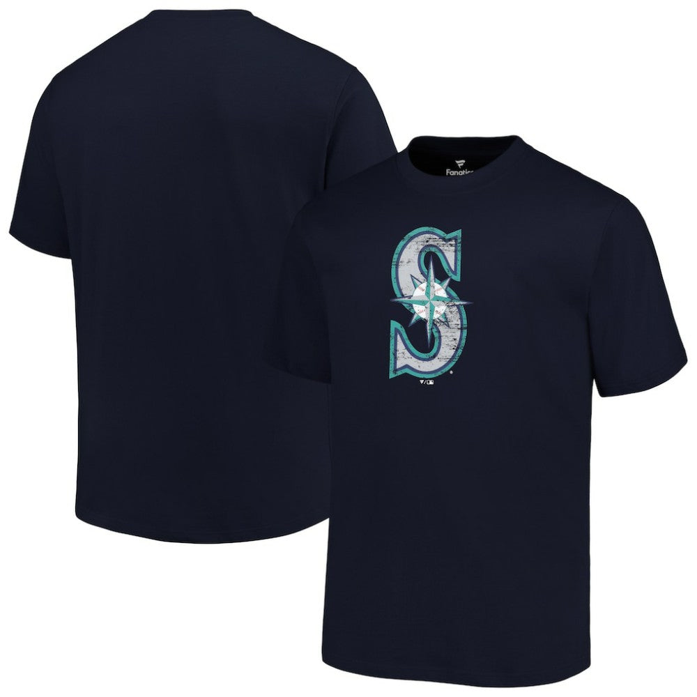 Seattle Mariners Profile Big & Tall Primary Logo T-Shirt - Navy