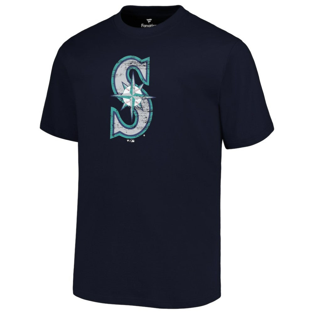 Seattle Mariners Profile Big & Tall Primary Logo T-Shirt - Navy