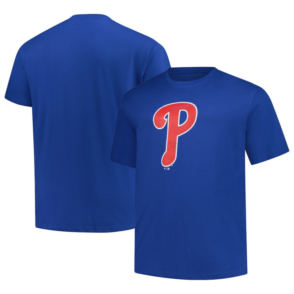 Philadelphia Phillies Profile Big & Tall Weathered Logo T-Shirt - Royal