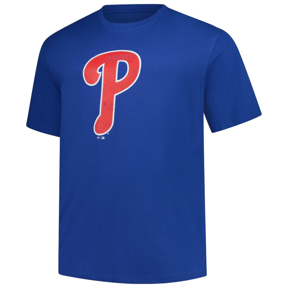 Philadelphia Phillies Profile Big & Tall Weathered Logo T-Shirt - Royal