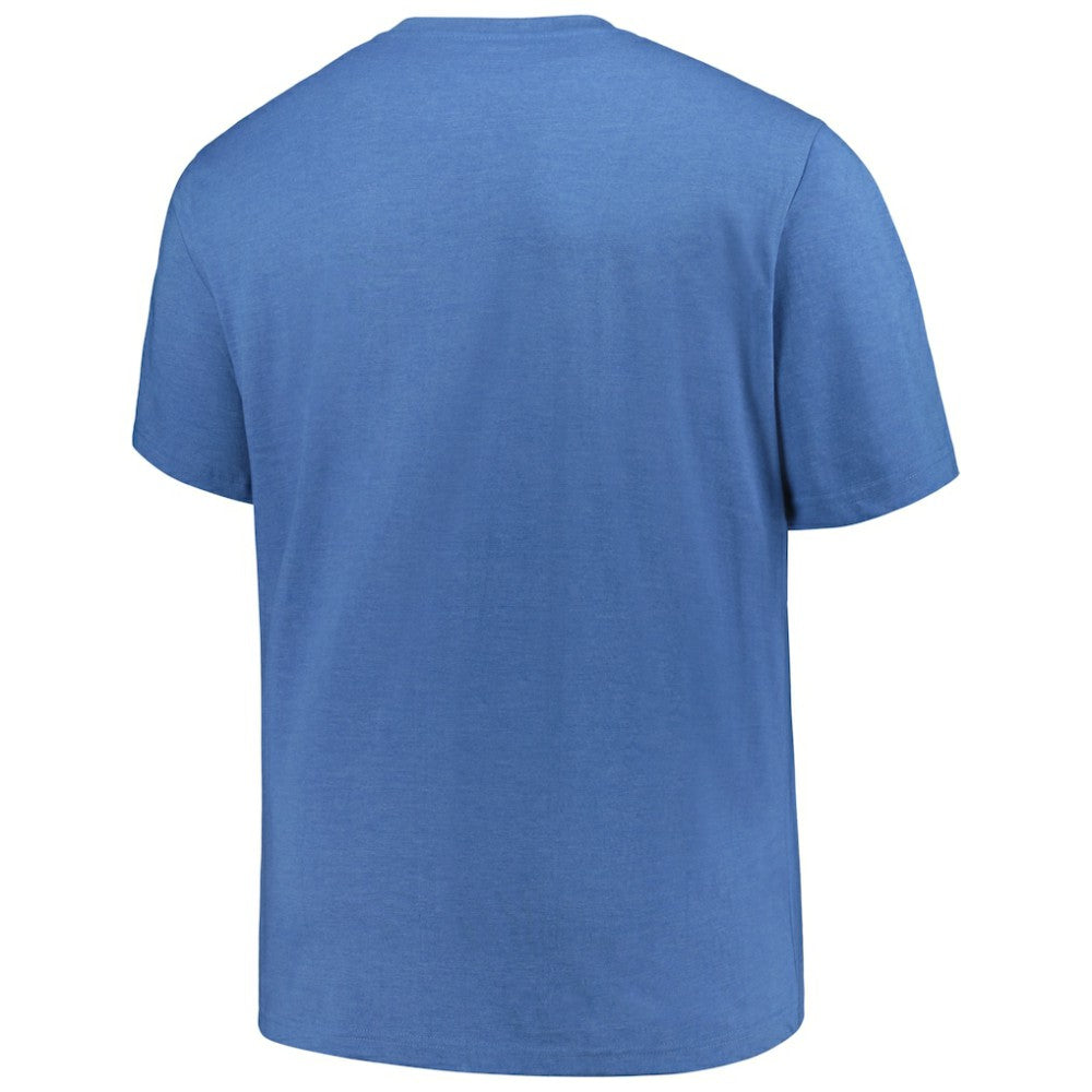 Texas Rangers Profile Big & Tall Weathered Logo T-Shirt - Heather Royal