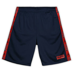 Atlanta Braves Profile Big & Tall Fleece Shorts - Navy