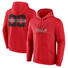 Chicago Bulls Stellar Personalized Name & Number Pullover Hoodie - Red for sale