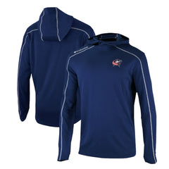 Columbus Blue Jackets Columbia Omni-Wick Shotgun Long Sleeve Hoodie T-Shirt Navy