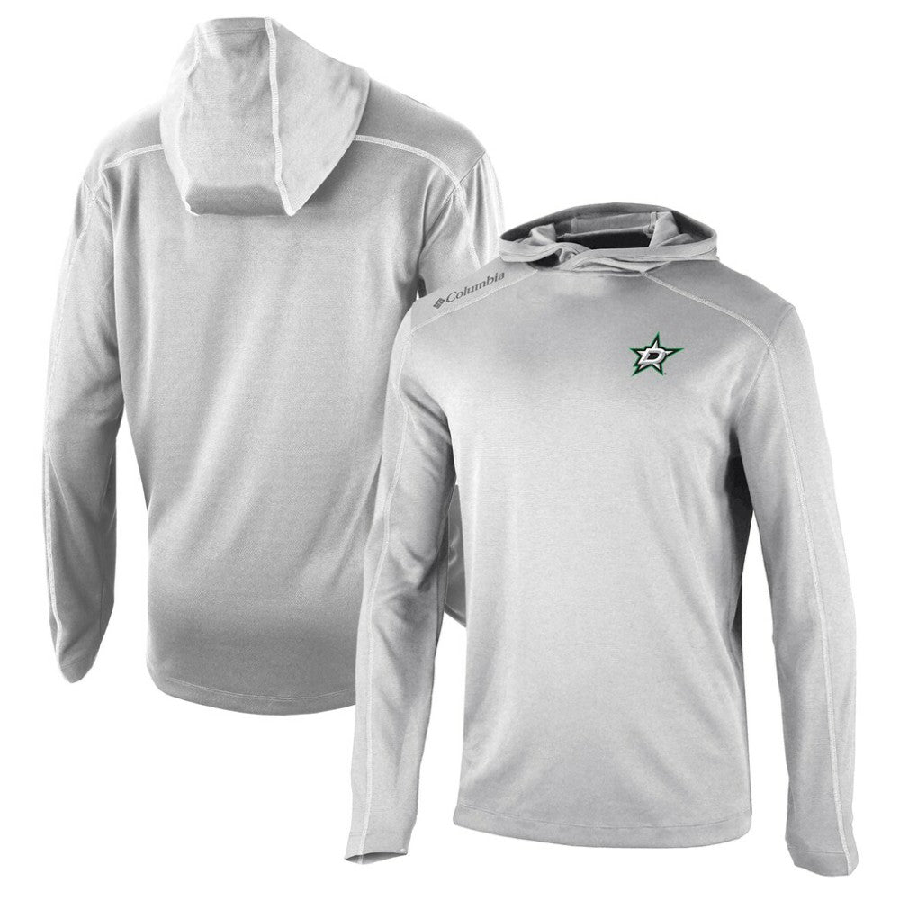 Dallas Stars Columbia Omni-Wick Shotgun Long Sleeve Hoodie T-Shirt Gray