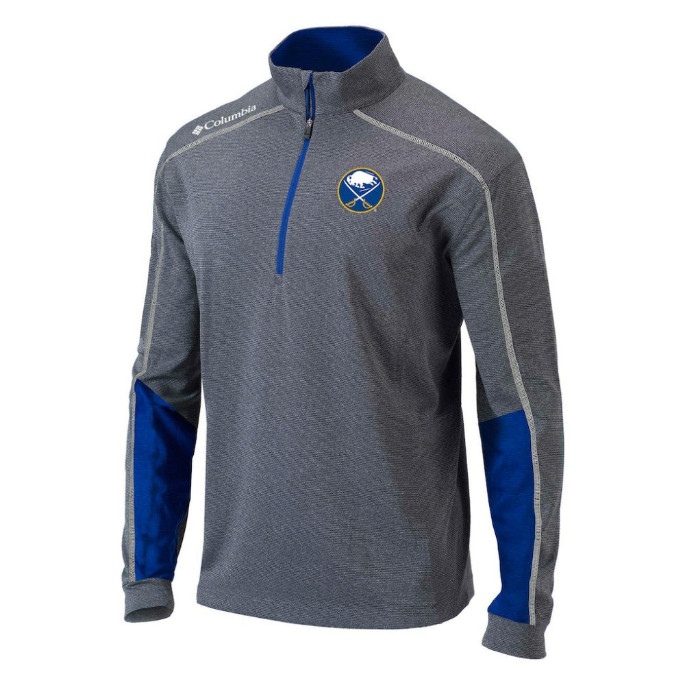 Buffalo Sabres Columbia Omni-Wick Shotgun 2.0 Quarter-Zip Pullover Top Gray/Blue