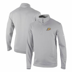 Anaheim Ducks Columbia Omni-Wick Wickhams Hills Half-Zip Pullover Top Gray