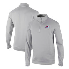 Colorado Avalanche Columbia Omni-Wick Wickhams Hills Half-Zip Pullover Top Gray
