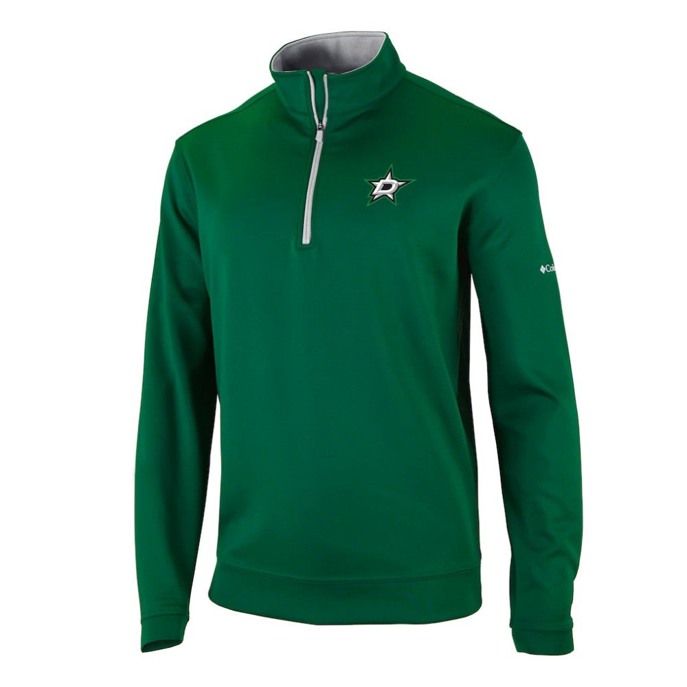 Dallas Stars Columbia Omni-Wick Wickhams Hills Half-Zip Pullover Top Green