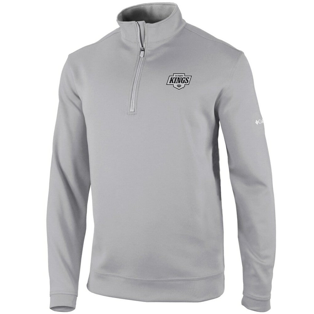 Los Angeles Kings Columbia Omni-Wick Wickhams Hills Half-Zip Pullover Top Gray