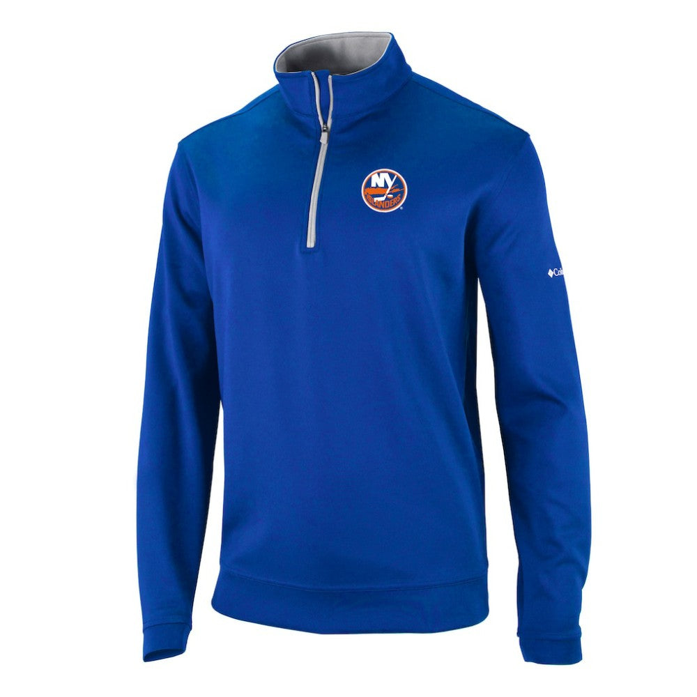 New York Islanders Columbia Omni-Wick Wickhams Hills Half-Zip Pullover Top Royal