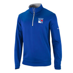 New York Rangers Columbia Omni-Wick Wickhams Hills Half-Zip Pullover Top Blue