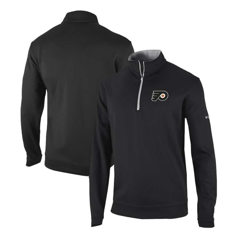 Philadelphia Flyers Columbia Omni-Wick Wickhams Hills Half-Zip Pullover Top Black