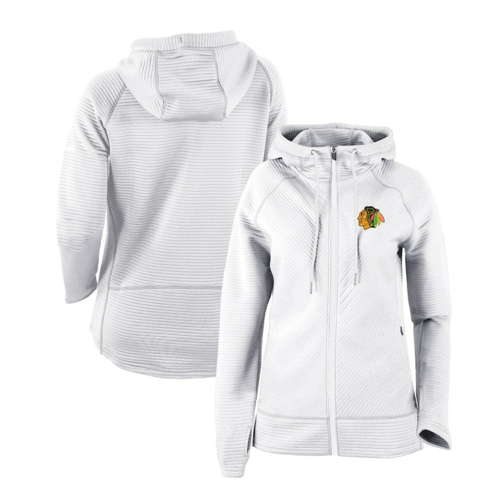 Chicago Blackhawks Columbia Women's Omni-Wick Pack It Up Full-Zip Jacket White