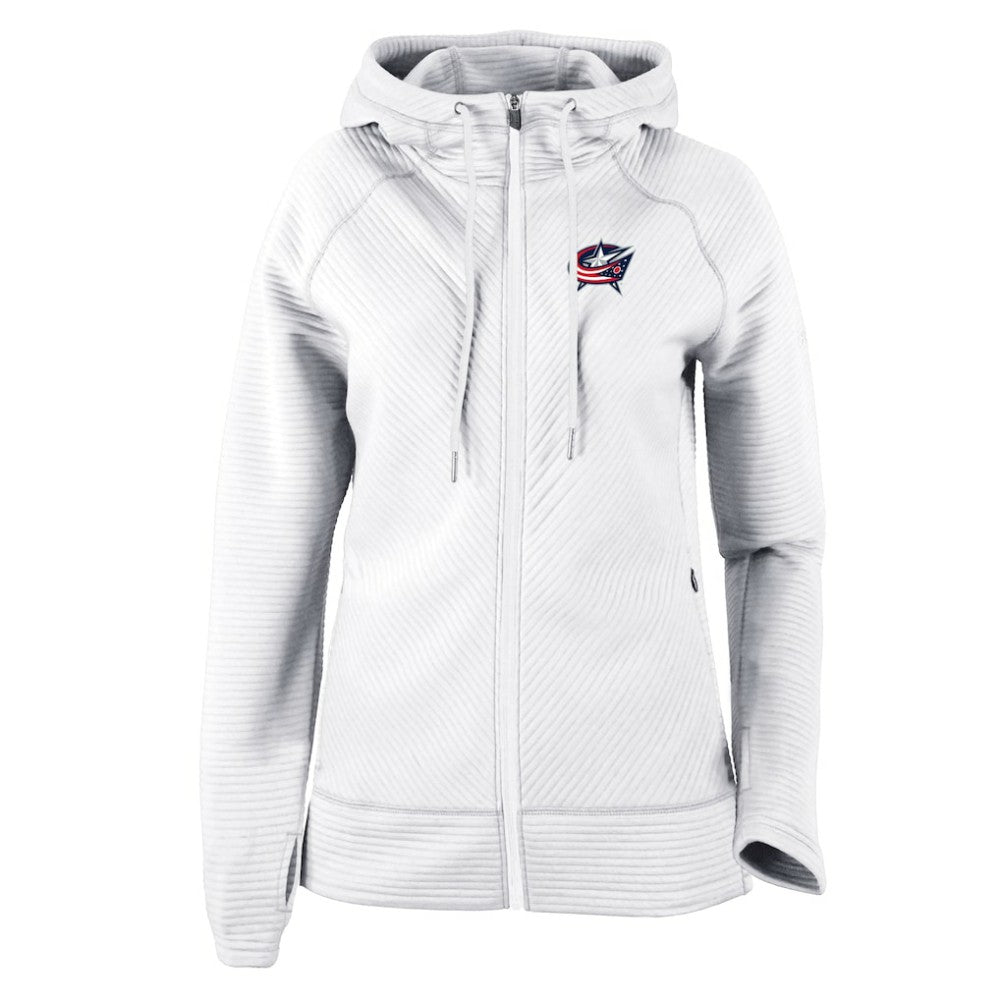Columbus Blue Jackets Columbia Women's Omni-Wick Pack It Up Full-Zip Jacket White