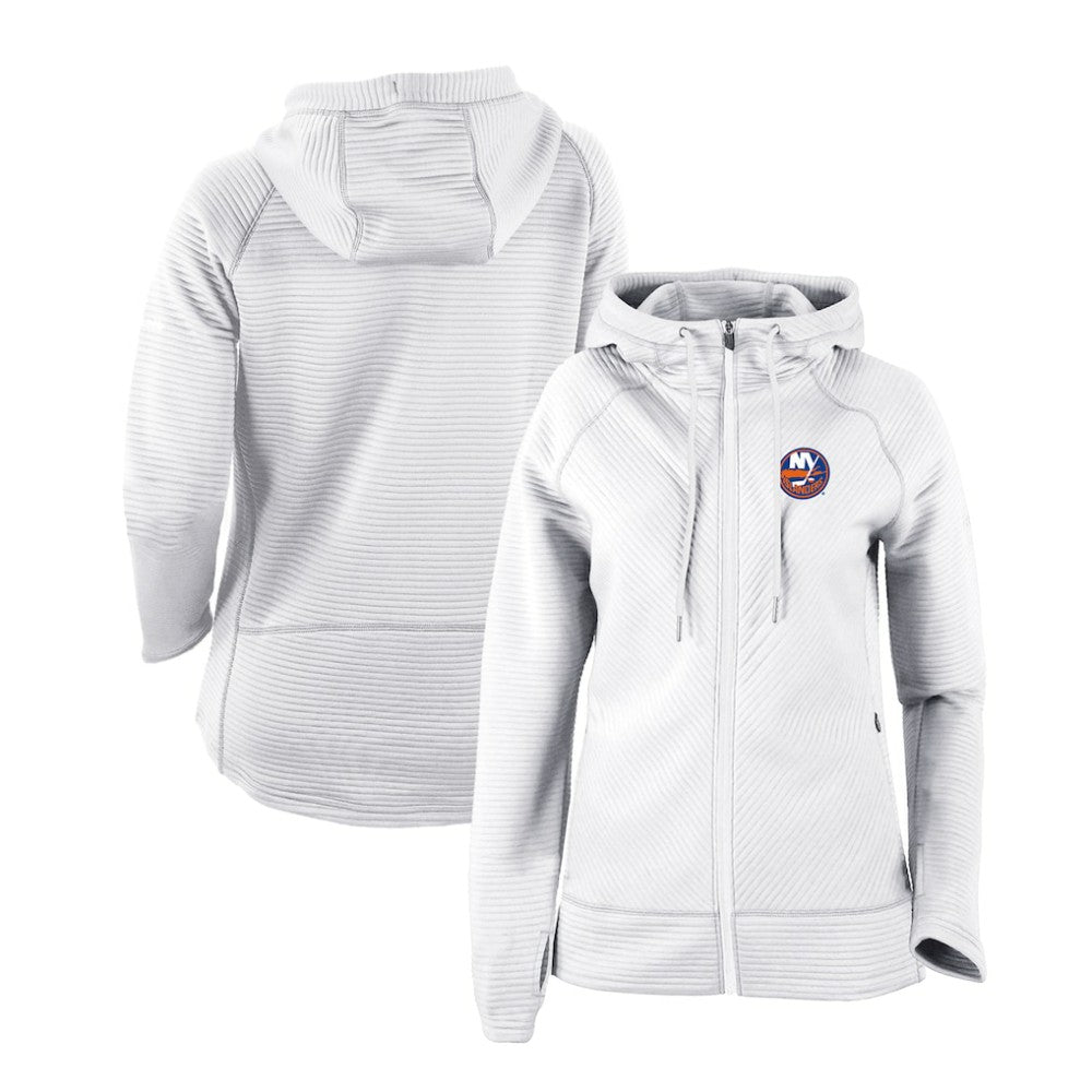 New York Islanders Columbia Women's Omni-Wick Pack It Up Full-Zip Jacket White