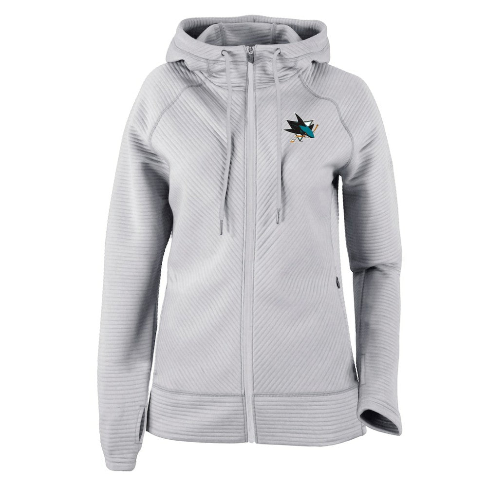 San Jose Sharks Columbia Women's Omni-Wick Pack It Up Full-Zip Jacket Gray