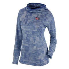 Columbus Blue Jackets Columbia Women's Omni-Wick Sunday Ball Pullover Hoodie Navy