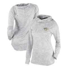 Nashville Predators Columbia Women's Omni-Wick Sunday Ball Pullover Hoodie White