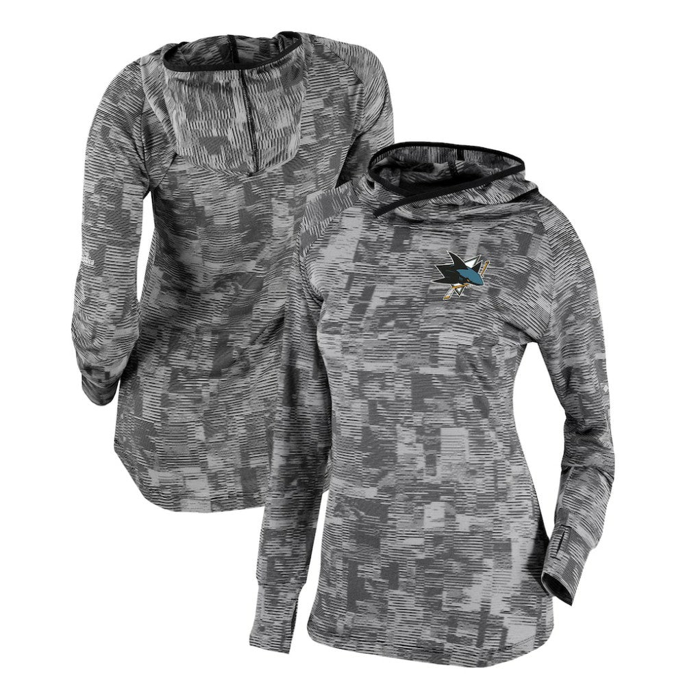 San Jose Sharks Columbia Women's Omni-Wick Sunday Ball Pullover Hoodie Black