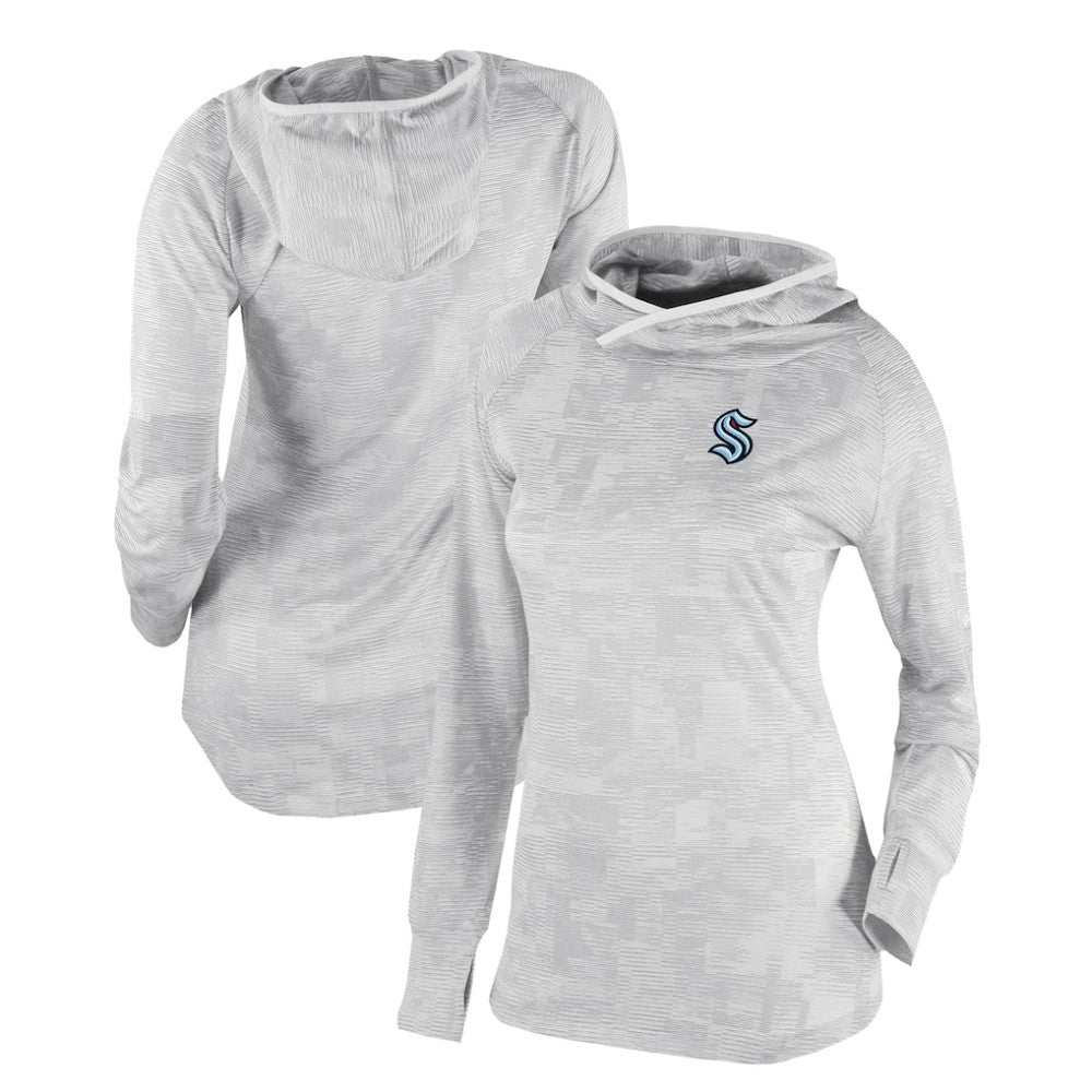 Seattle Kraken Columbia Women's Omni-Wick Sunday Ball Pullover Hoodie White