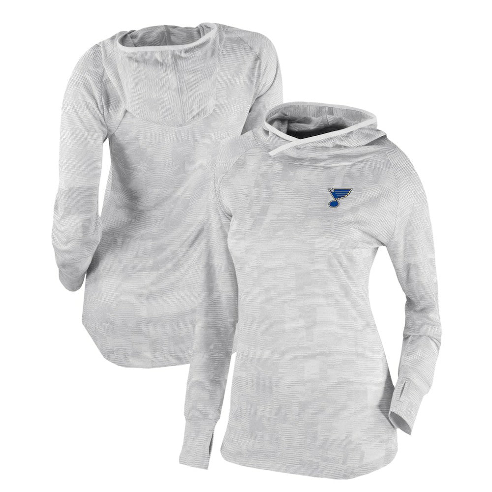 St. Louis Blues Columbia Women's Omni-Wick Sunday Ball Pullover Hoodie White