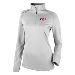 Carolina Hurricanes Columbia Women's Omni-Wick Shotgun 2.0 Quarter-Zip Pullover Top White
