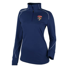 Florida Panthers Columbia Women's Omni-Wick Shotgun 2.0 Quarter-Zip Pullover Top Navy