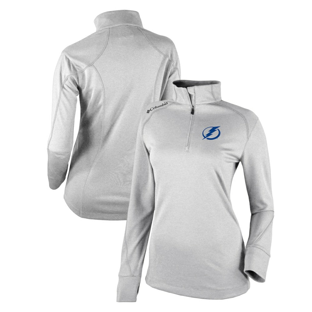 Tampa Bay Lightning Columbia Women's Omni-Wick Shotgun 2.0 Quarter-Zip Pullover Top White