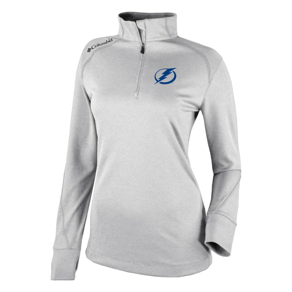 Tampa Bay Lightning Columbia Women's Omni-Wick Shotgun 2.0 Quarter-Zip Pullover Top White
