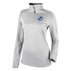 Tampa Bay Lightning Columbia Women's Omni-Wick Shotgun 2.0 Quarter-Zip Pullover Top White