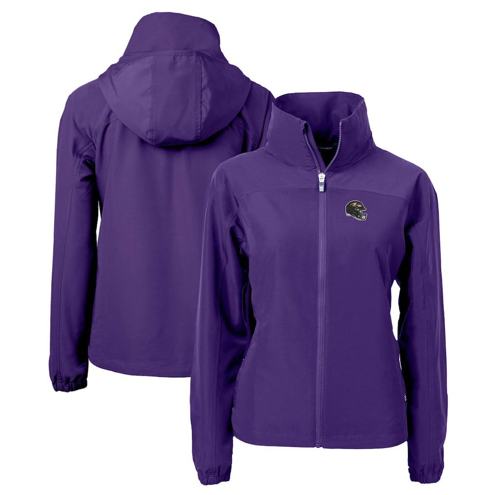 Baltimore Ravens Cutter & Buck Women's Charter Eco Recycled Full-Zip Jacket - Purple discount