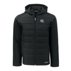 Buffalo Bills Cutter & Buck Helmet Evoke Hybrid Eco Softshell Recycled Full-Zip Hoodie Jacket - Black sale