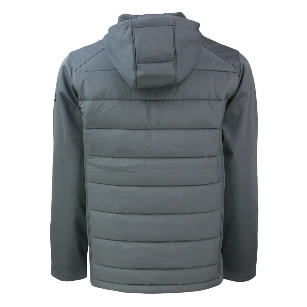 Green Bay Packers Cutter & Buck Helmet Evoke Hybrid Eco Softshell Recycled Full-Zip Hoodie Jacket - Gray discount