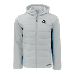Minnesota Vikings Cutter & Buck Helmet Evoke Hybrid Eco Softshell Recycled Full-Zip Hoodie Jacket - Gray cheap