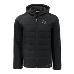 New York Giants Cutter & Buck Helmet Evoke Hybrid Eco Softshell Recycled Full-Zip Hoodie Jacket - Black outlet